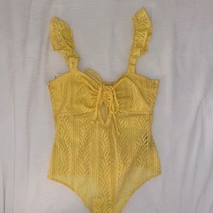 Yellow Urban Outfitters Bodysuit